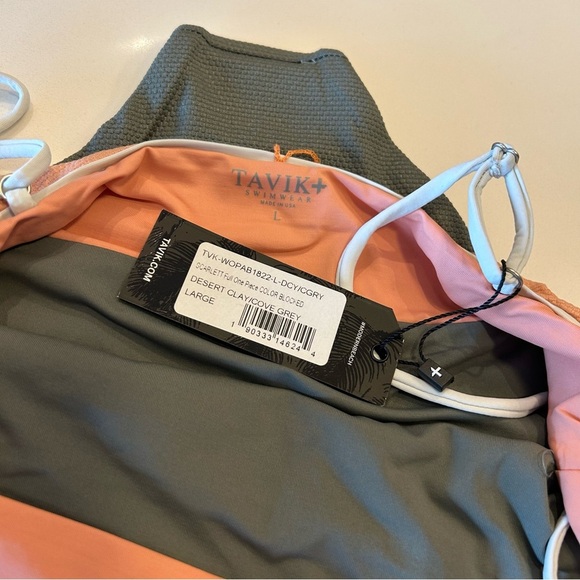 Anthropologie x Tavik Scarlett One Piece Color Blocked Swimsuit, size large - Picture 9 of 9